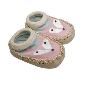 Pink & Grey Fox Soft Shoe